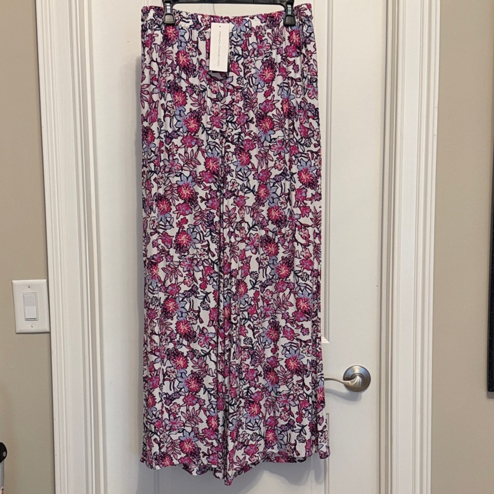 French Connection Wide-Leg Floral Pants • NWT • Size 10